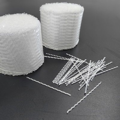 Forma di Wave sintetica della fibra del polipropilene 54mm per shotcrete