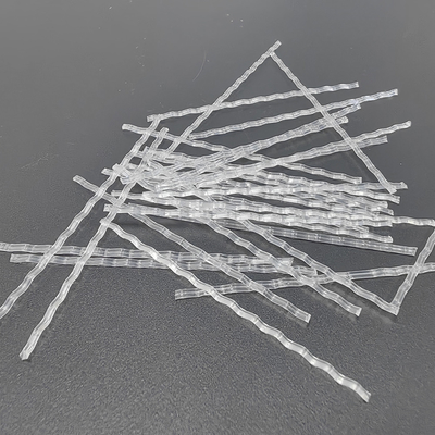 48mm trasparente PP Macro Fiber Wave per strato impermeabile e strato tampone del progetto di conservazione delle acque sotterranee e del tunnel
