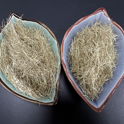 Micro fibra d'acciaio solida dorata per la costruzione di strade della strada principale e del calcestruzzo