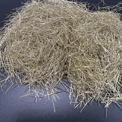 Micro fibra d'acciaio solida dorata per la costruzione di strade della strada principale e del calcestruzzo