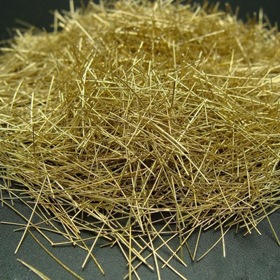 il rame ad alta resistenza 12mm di forza di 6mm ha ricoperto la micro fibra d'acciaio della fibra per il RPC e UHPC