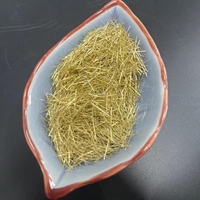 Fibra d'acciaio 0.2x13mm della fibra del microfilamento rivestito di rame d'ottone del RPC per la ferrovia ad alta velocità
