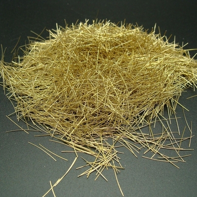 Fibra d'acciaio 0.2x13mm della fibra del microfilamento rivestito di rame d'ottone del RPC per la ferrovia ad alta velocità