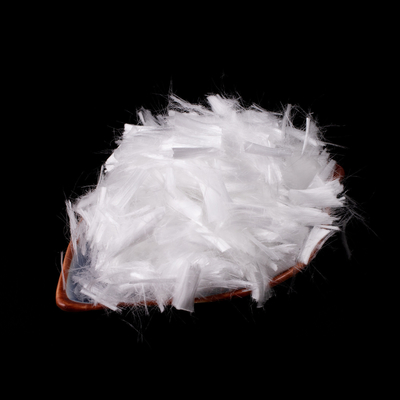 Fibra di polipropilene di calcestruzzo bianco tritato da 6 mm e 12 mm per pannelli di cemento