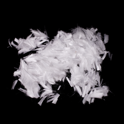 Fibra di polipropilene di calcestruzzo bianco tritato da 6 mm e 12 mm per pannelli di cemento