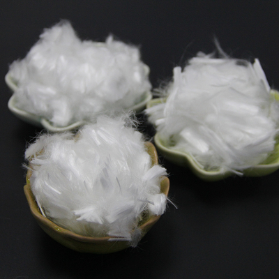 Fibra di polipropilene di calcestruzzo bianco tritato da 6 mm e 12 mm per pannelli di cemento