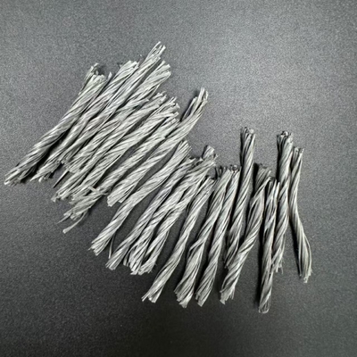 54 mm di polipropilene nero PP fibra tortuosa per rinforzo delle costruzioni in calcestruzzo