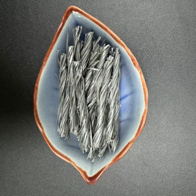 54 mm di polipropilene nero PP fibra tortuosa per rinforzo delle costruzioni in calcestruzzo