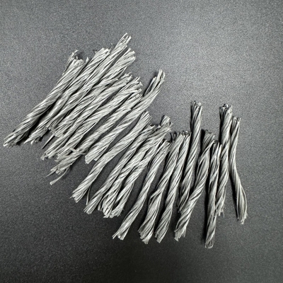 Forte capacità di combinazione PP Fibre Twisted Bunchy Form per una migliore dispersione in miscela resistente alle crepe