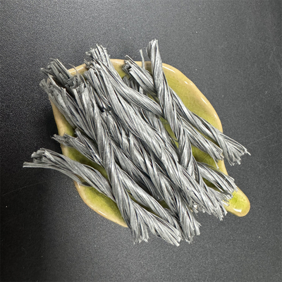 forma Bunchy torta fibra 500T di 40mm pp per l'armatura in cemento armato