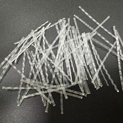 48mm trasparente PP Macro Fiber Wave per strato impermeabile e strato tampone del progetto di conservazione delle acque sotterranee e del tunnel