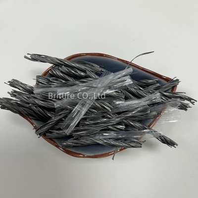 Utilizzare pavimenti industriali in polipropilene grigio Macro fibra PP Twist fibra per il rinforzo del calcestruzzo nella costruzione