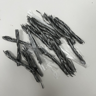 Utilizzare pavimenti industriali in polipropilene grigio Macro fibra PP Twist fibra per il rinforzo del calcestruzzo nella costruzione