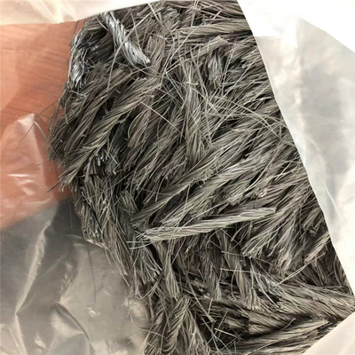 il polipropilene ibrido pp di 54mm torce la fibra del pacco (fibre strutturali del macro sintetico) per calcestruzzo