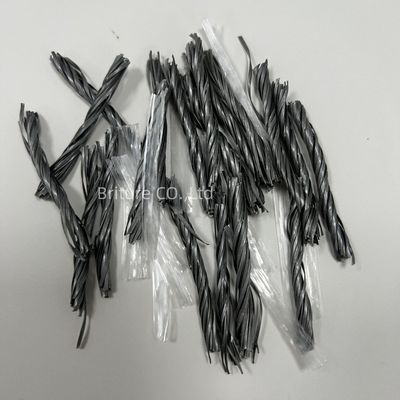 Utilizzare pavimenti industriali in polipropilene grigio Macro fibra PP Twist fibra per il rinforzo del calcestruzzo nella costruzione